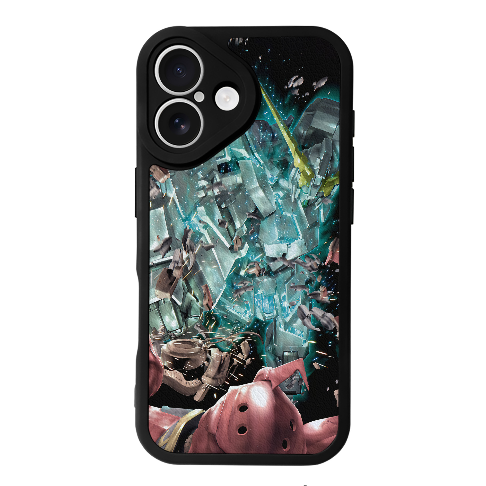 （画像用） 機動戦士ガンダム Mobile Suit Gundam 【iPhone 16シリーズ対応】シリコンスマホケース（レザー調） 材質：シリコン